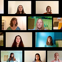 Virtueller Jugendchor singt zusammen